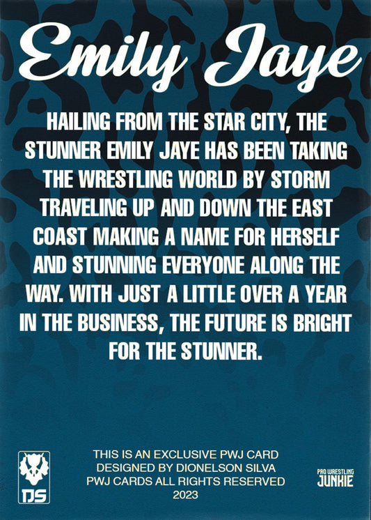Emily Jaye trading card PWcatalog