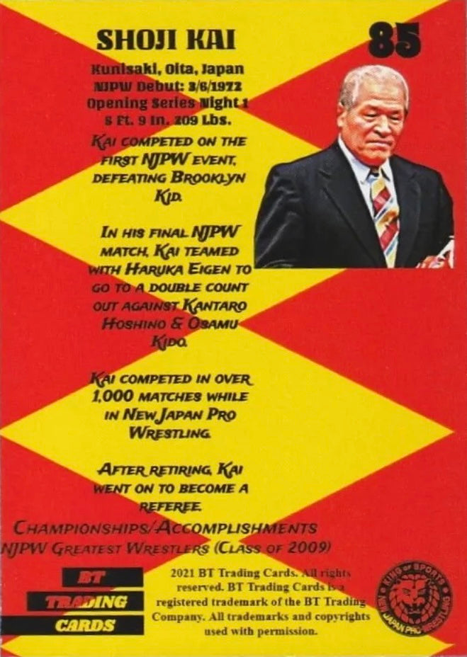 Shoji KAI trading card PW Catalog
