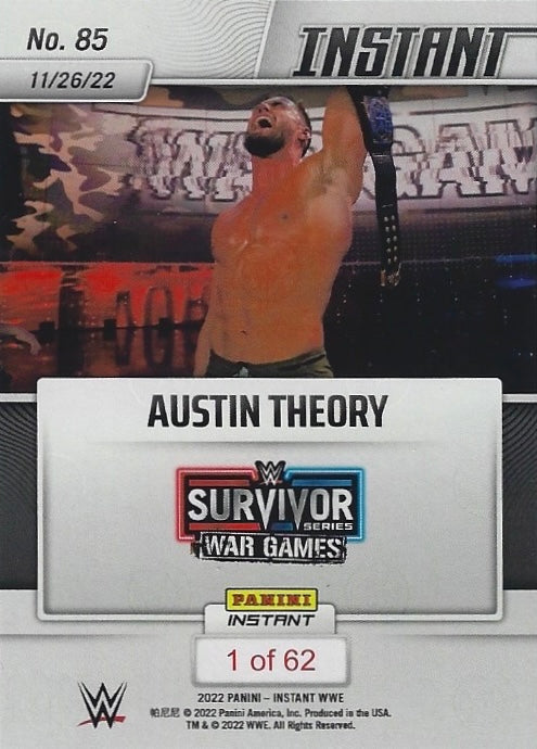Austin Theory – and NEW… United States Champion trading card PW Catalog