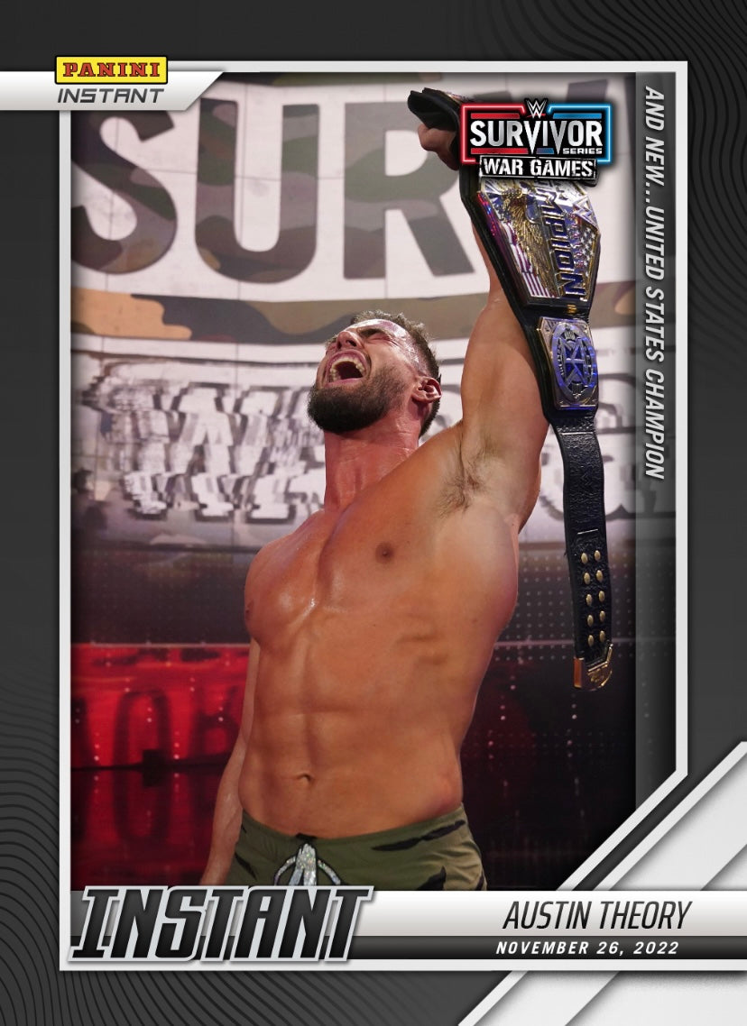 Austin Theory – and NEW… United States Champion trading card PW Catalog