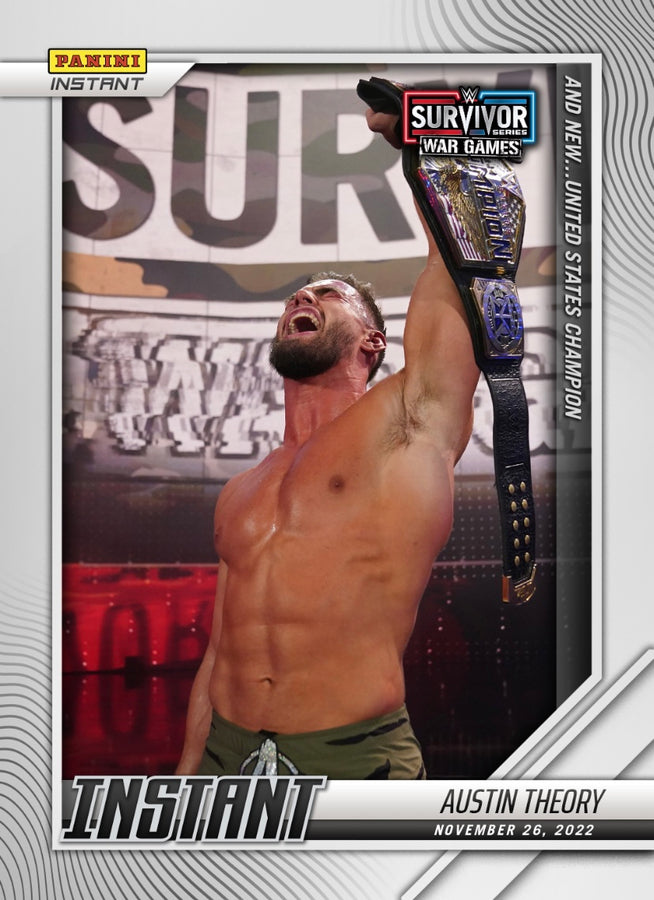 Austin Theory – and NEW… United States Champion trading card PW Catalog