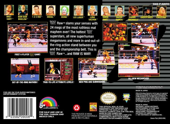 WWF Raw [Super Nintendo] PWcatalog