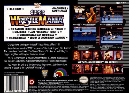 WWF Super WrestleMania [Super Nintendo] PWcatalog