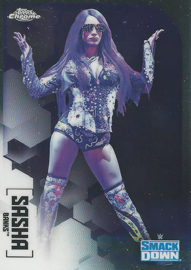 WWE Topps Chrome 2020 Sasha Banks #57