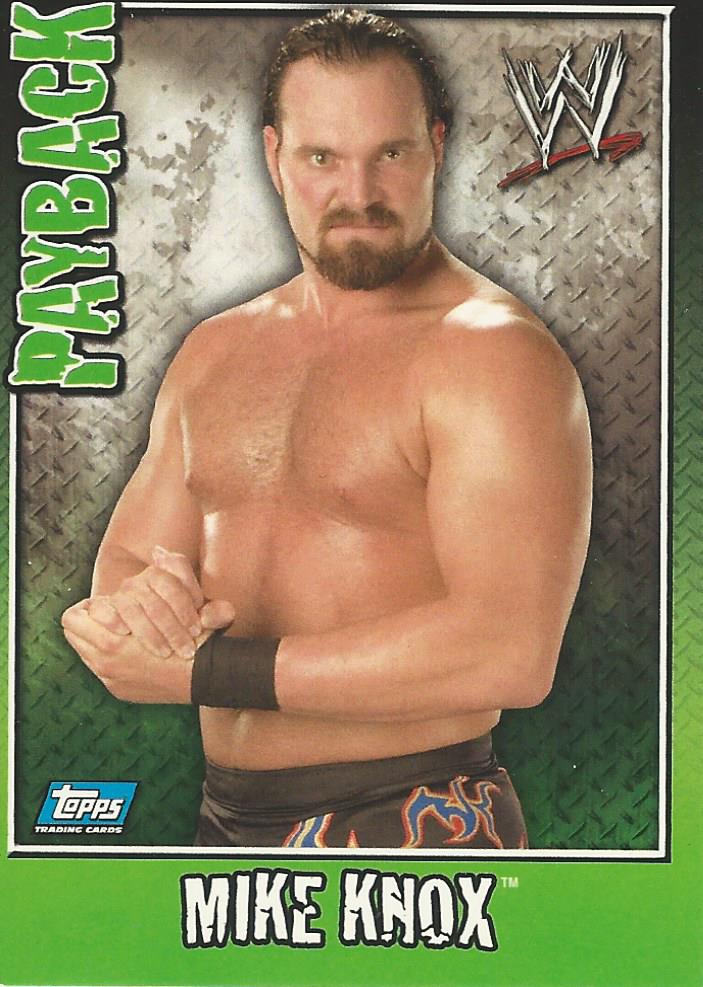 WWE Topps Payback 2006 Mike Knox #85