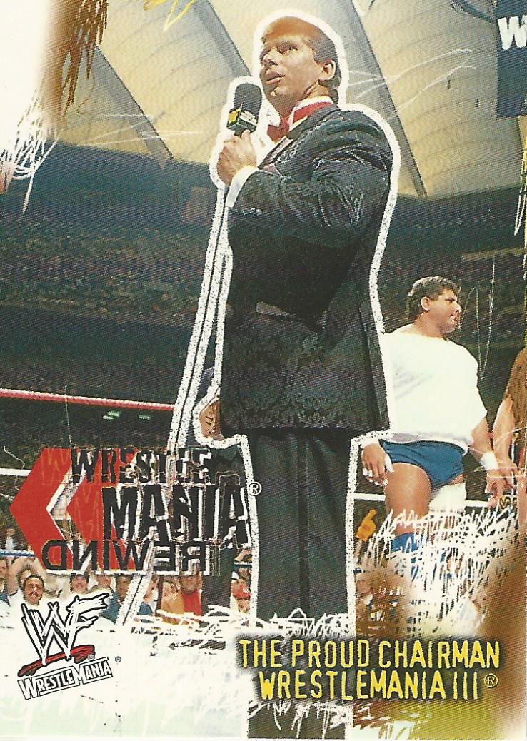 WWF Fleer Wrestlemania 2001 Vince McMahon #85