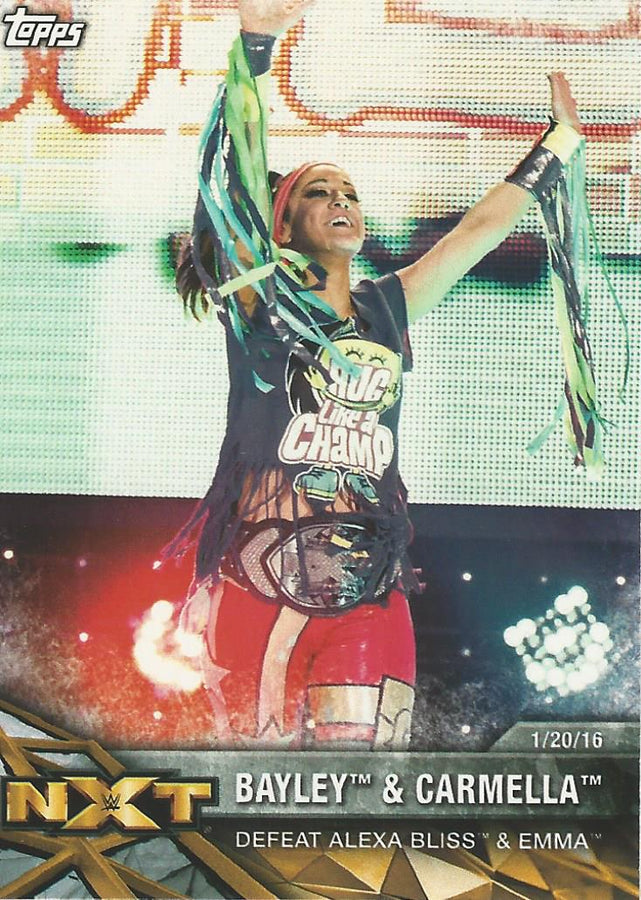 WWE Topps Women Division 2017 Bayley NXT-11 trading card PW Catalog