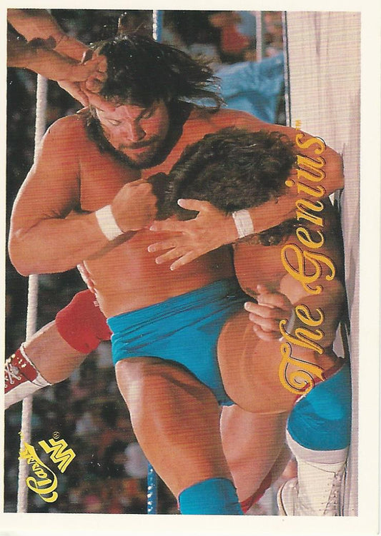 WWF Classic Trading Cards 1990 The Genius No.85 trading card PW Catalog