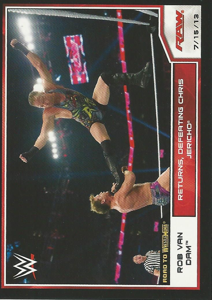 WWE Topps Road to Wrestlemania 2014 Rob Van Dam #25