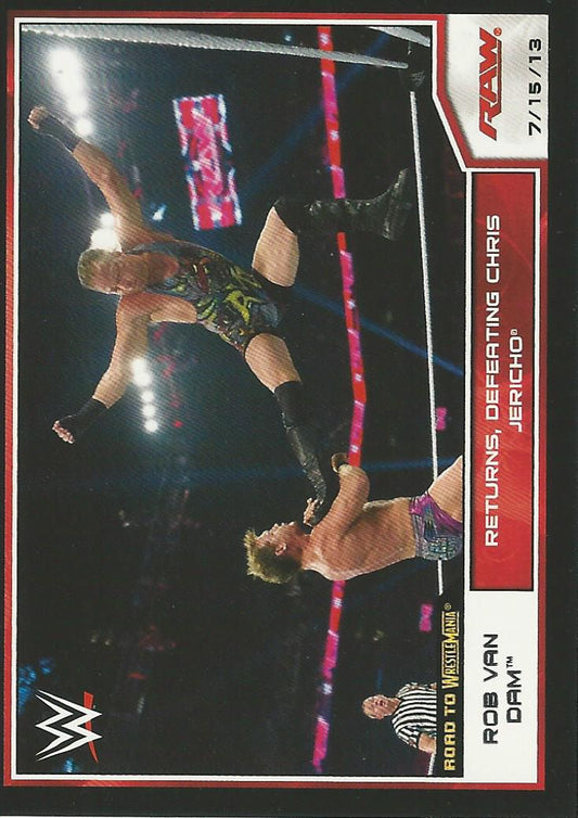 WWE Topps Road to Wrestlemania 2014 Rob Van Dam #25