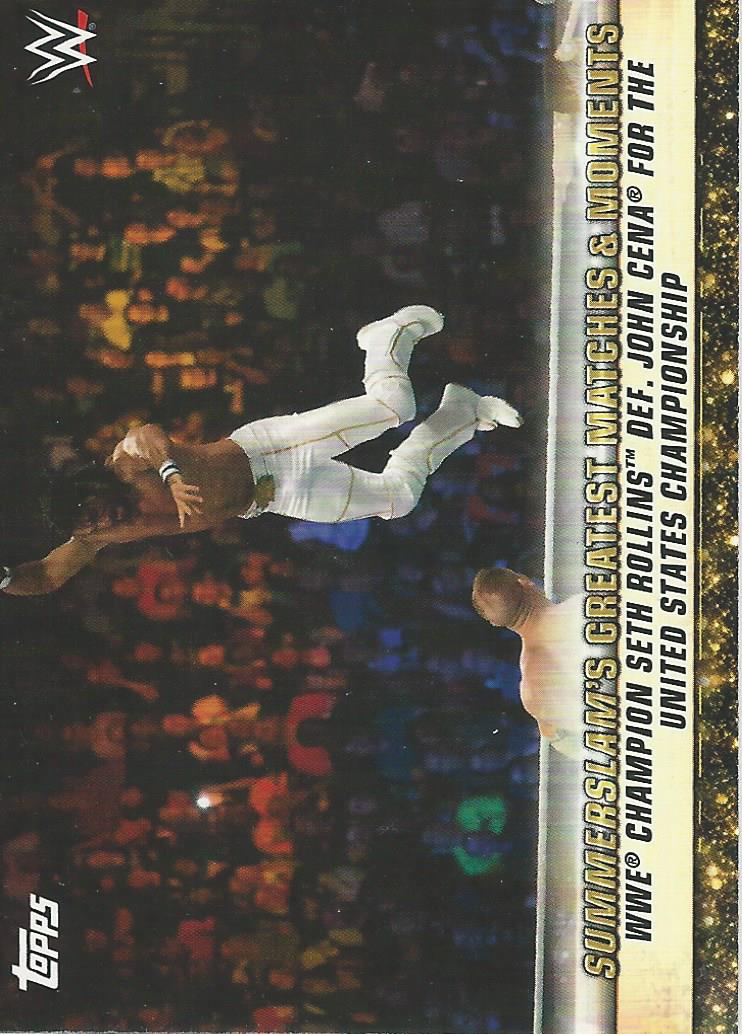 WWE Topps Summerslam 2019 Seth Rollins GM-36 trading card PW Catalog