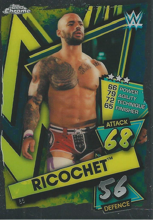 WWE Topps Slam Attax Chrome 2021 Ricochet #85