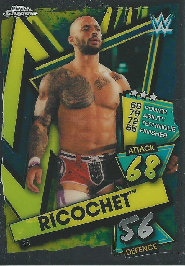 WWE Topps Slam Attax Chrome 2021 Ricochet #85