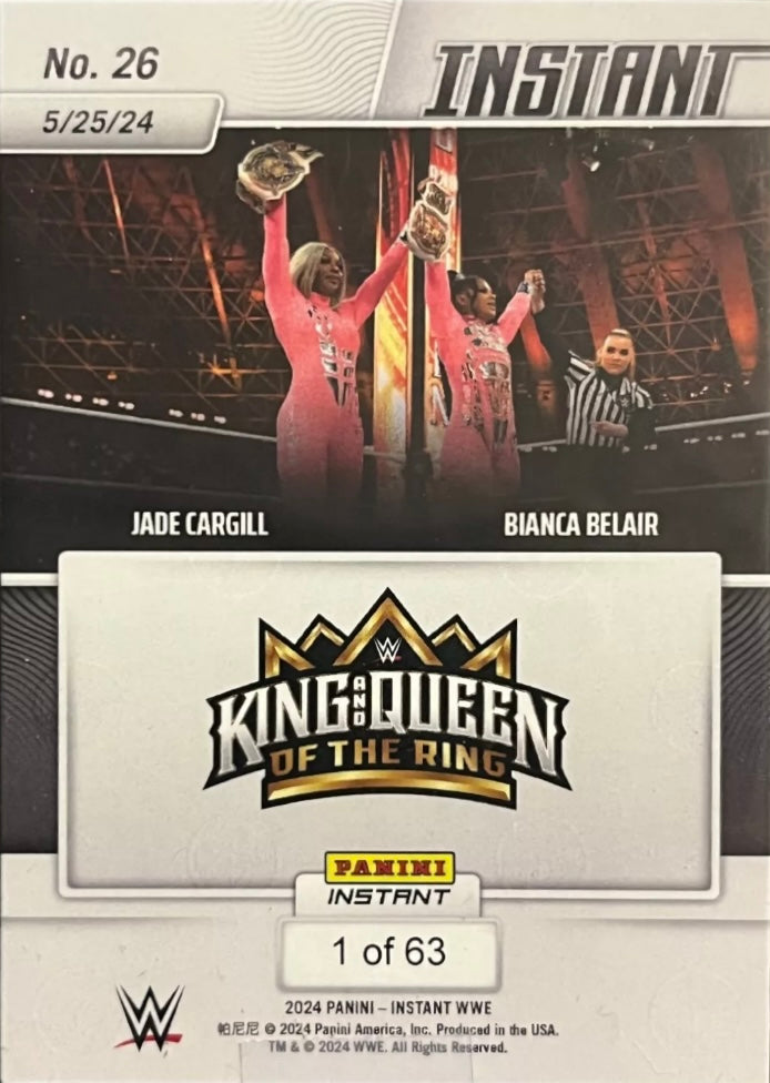 Jade Cargill / Bianca Belair – Jade Cargill and Bianca Belair Retain the Women’s TAG Team Championship trading card PW Catalog