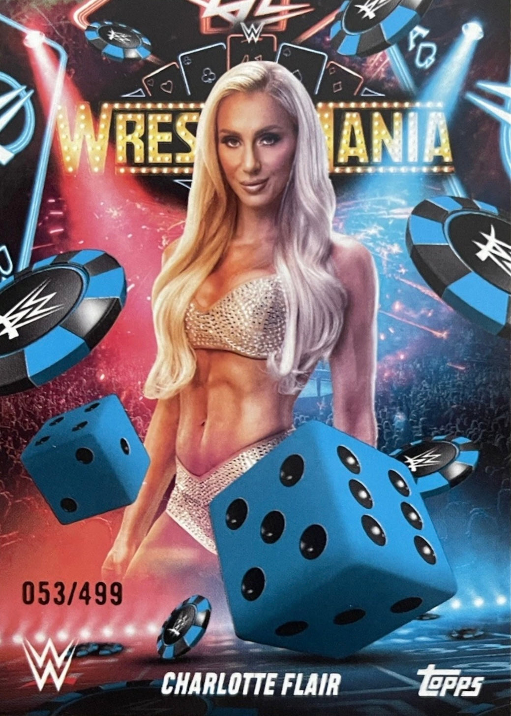 Charlotte Flair trading card PW Catalog