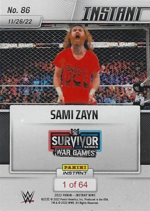 Sami Zayn – the “Honorary UCE” Proves HIS Loyalty to the Bloodline trading card PW Catalog