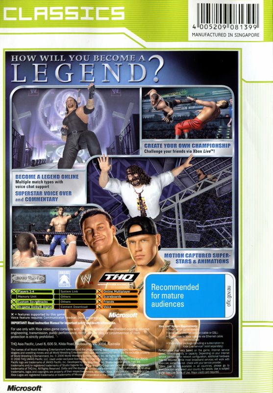 WrestleMania 21 [Xbox] PWcatalog