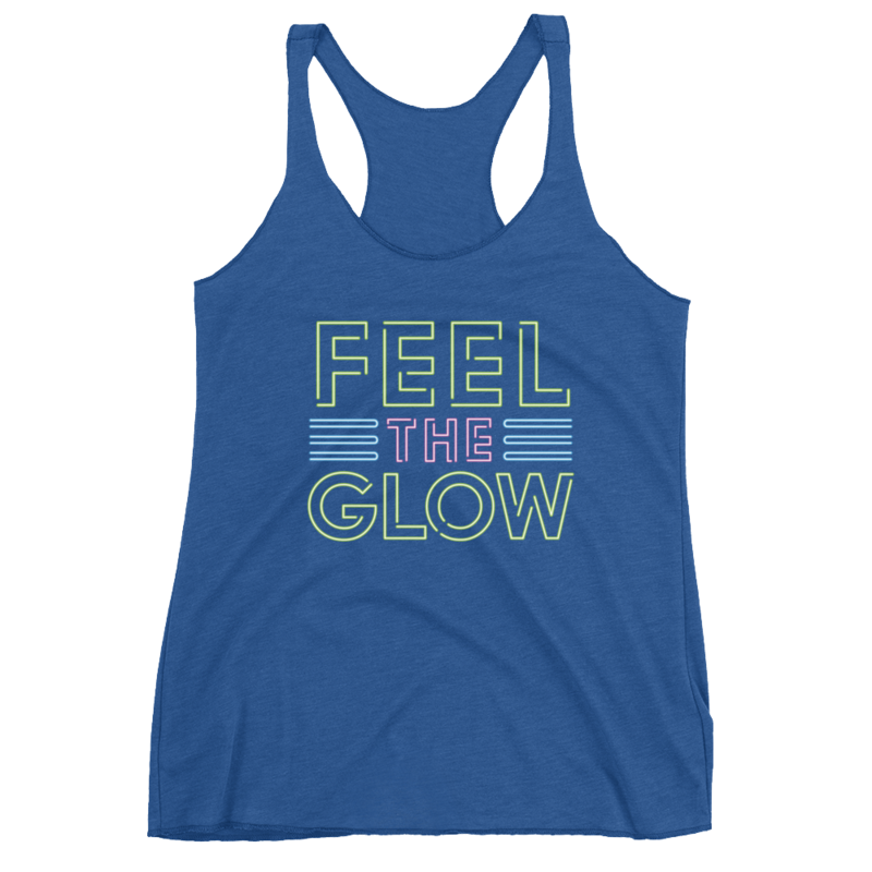 Naomi "Feel The Glow" Women's Racerback Tank Top