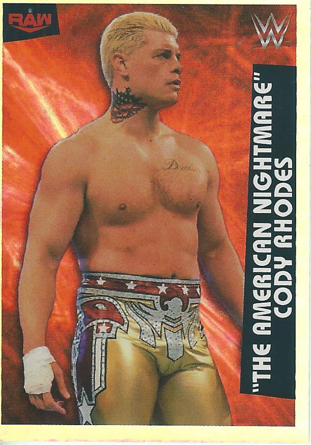 WWE Panini 2022 Sticker Collection Cody Rhodes Foil #86