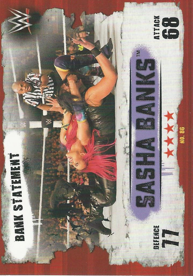 WWE Topps Slam Attax Takeover 2016 Sasha Banks #86