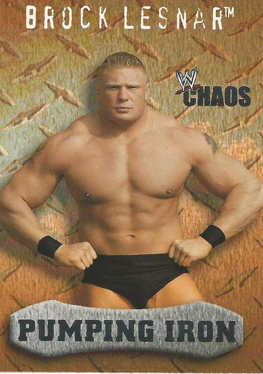WWE Fleer Chaos 2004 Brock Lesnar #86
