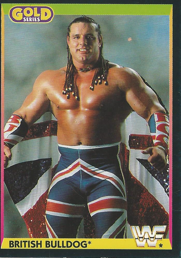 WWF Merlin Gold Series 1 1992 British Bulldog #86