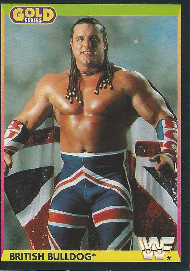 WWF Merlin Gold Series 1 1992 British Bulldog #86