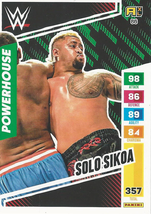WWE Panini XL Adrenalyn 2024 Solo Sikoa #86