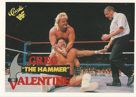 WWF Classic Trading Cards 1990 Greg Valentine #86