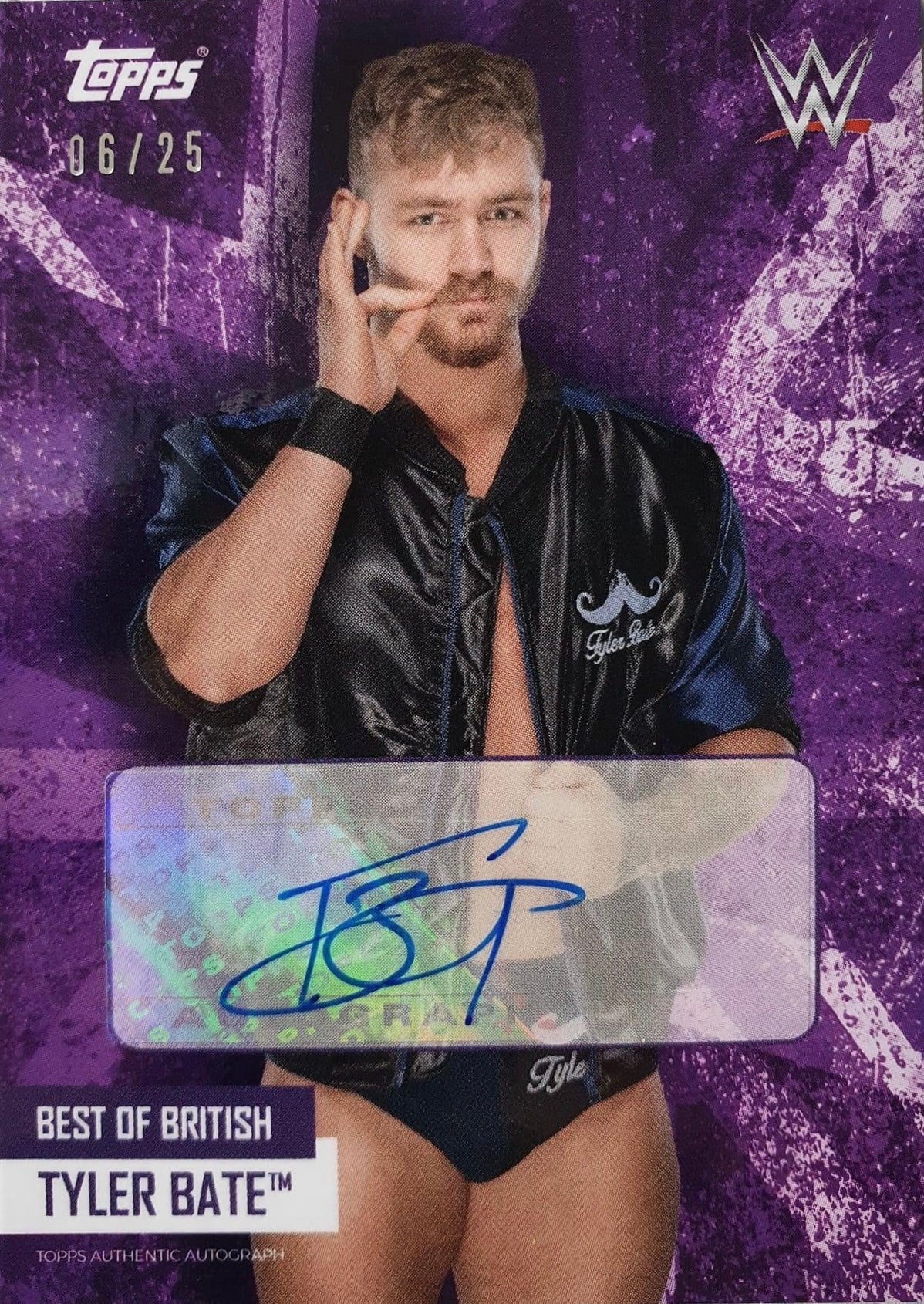 Tyler Bate trading card PW Catalog