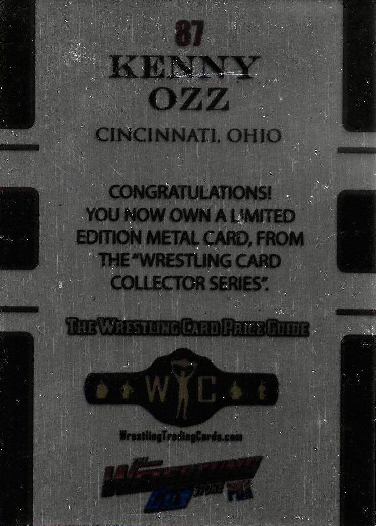 Kenny OZZ trading card PW Catalog