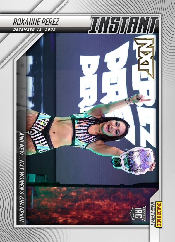 Roxanne Perez – and NEW… NXT Women’s Champion trading card PW Catalog