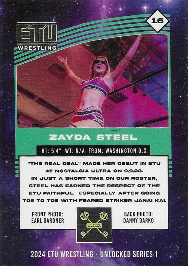 “The Real Deal” Zayda Steel trading card PW Catalog