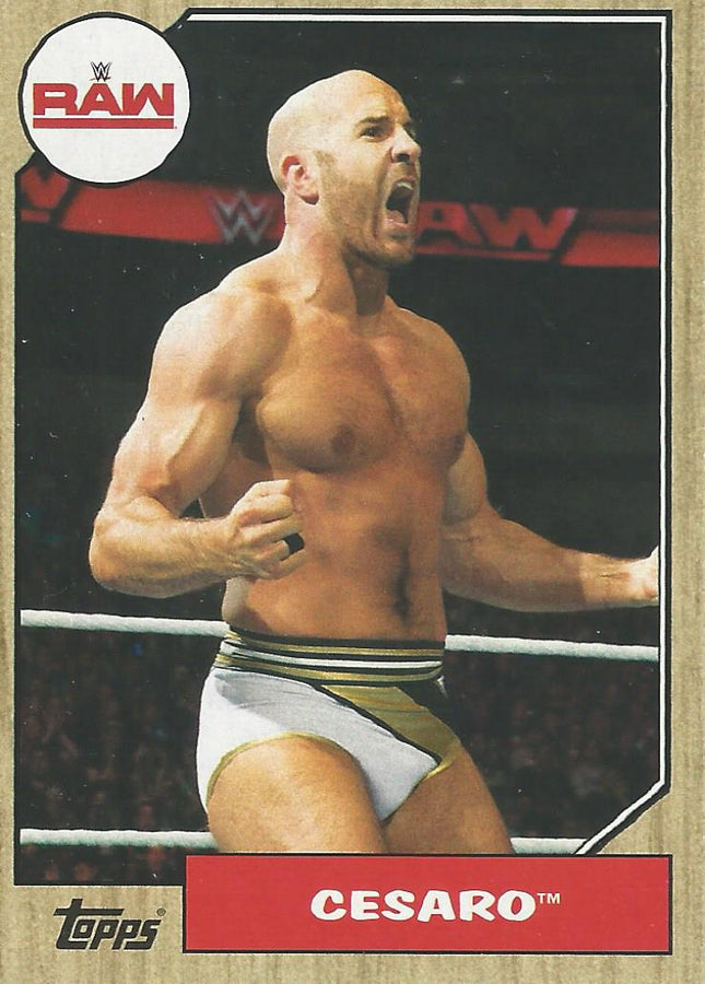 WWE Topps Heritage 2017 Cesaro #18