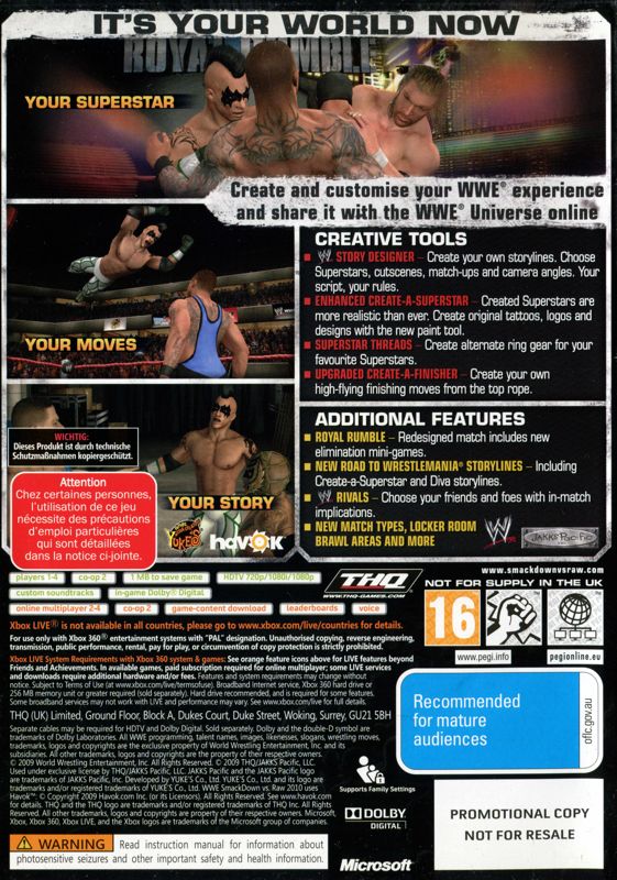 WWE SmackDown vs. Raw 2010 [Xbox 360] PWcatalog