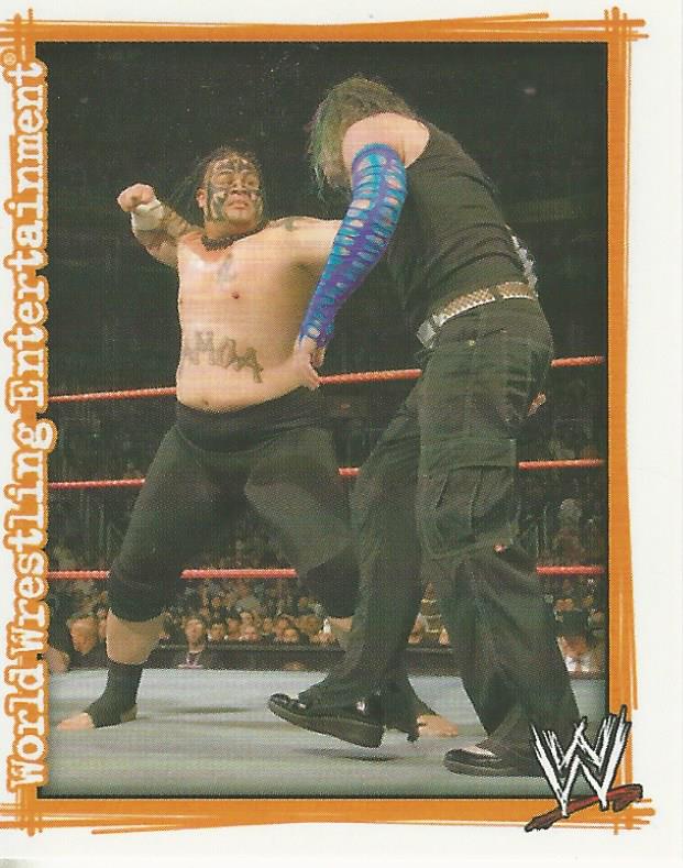WWE Topps Superstars Uncovered 2007 Sticker Umaga #87