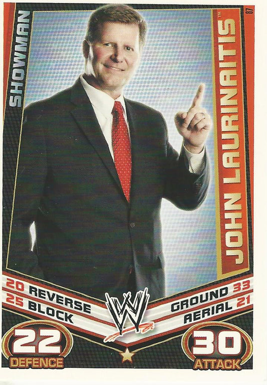 WWE Topps Slam Attax Rebellion 2012 John Laurinaitis #87