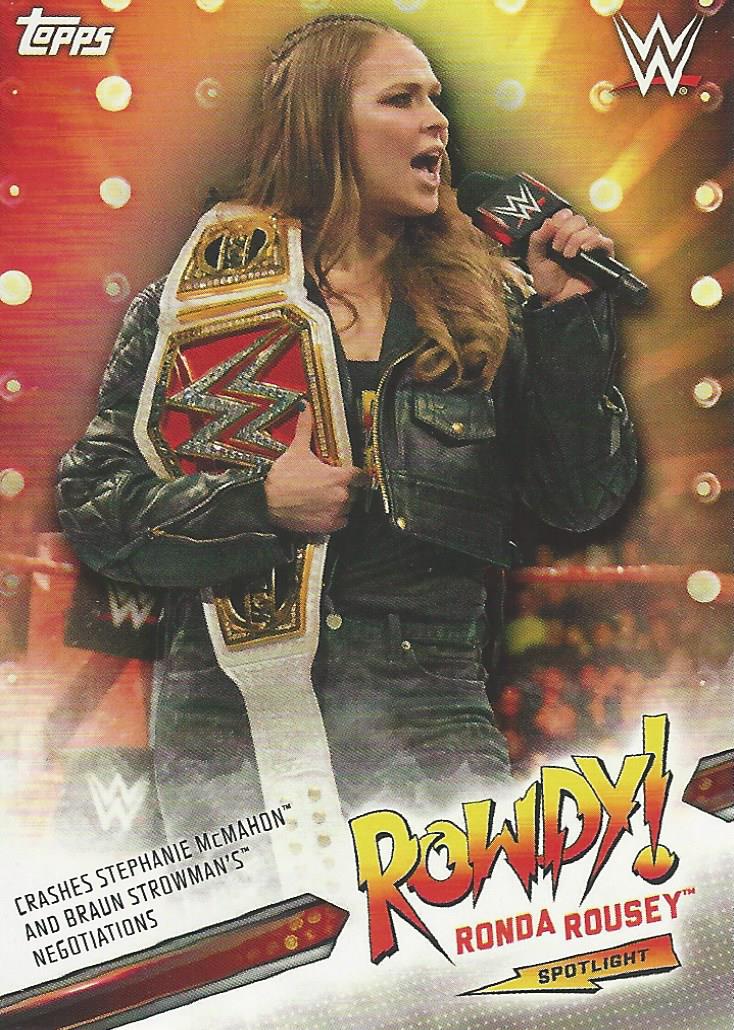 WWE Topps Summerslam 2019 Ronda Rousey 26 of 40 trading card PW Catalog