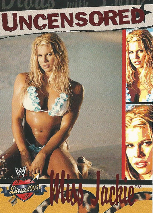 WWE Fleer Divas 2005 Miss Jackie DU 13 of 13 trading card PW Catalog
