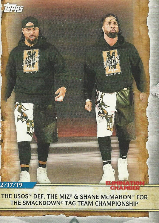 WWE Topps Road to Wrestlemania 2020 The Usos #87
