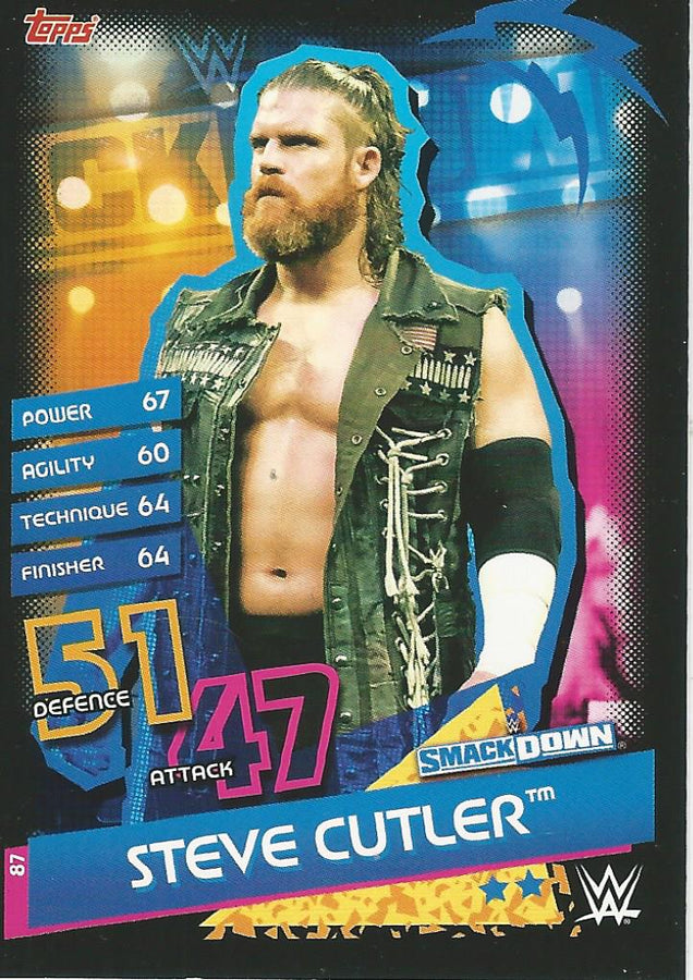 WWE Topps Slam Attax Reloaded 2020 Steve Cutler #87