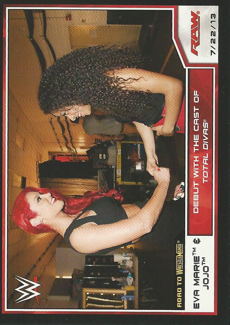 WWE Topps Road to Wrestlemania 2014 Eva Marie and Jojo #27