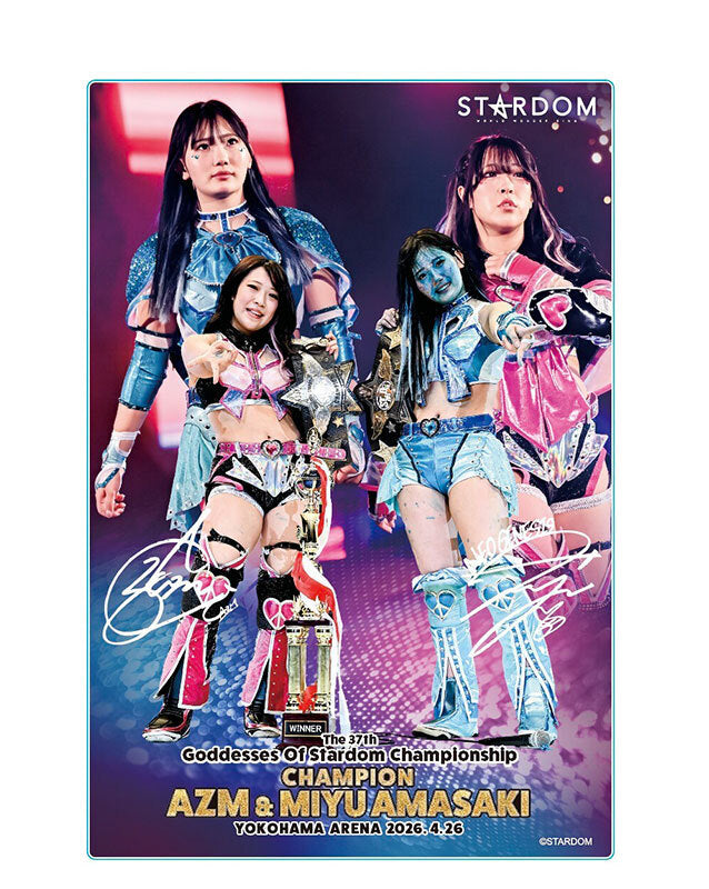 AZM & Miyu Amasaki 37th Goddess of Stardom Champions Acrylic Block [Pre-Order] Other Goods PW Catalog