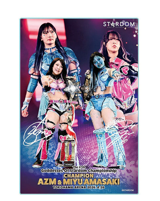 AZM & Miyu Amasaki 37th Goddess of Stardom Champions Acrylic Block [Pre-Order] Other Goods PW Catalog