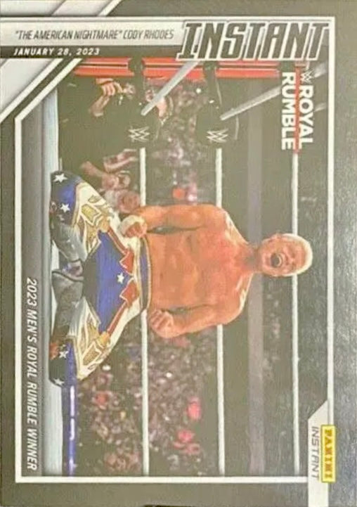 “The American Nightmare” Cody Rhodes – 2023 Men’s Royal Rumble Winner trading card PW Catalog