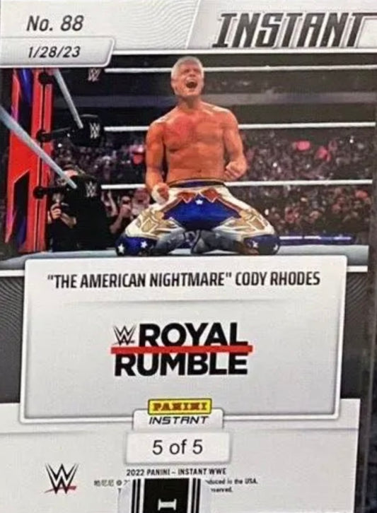 “The American Nightmare” Cody Rhodes – 2023 Men’s Royal Rumble Winner