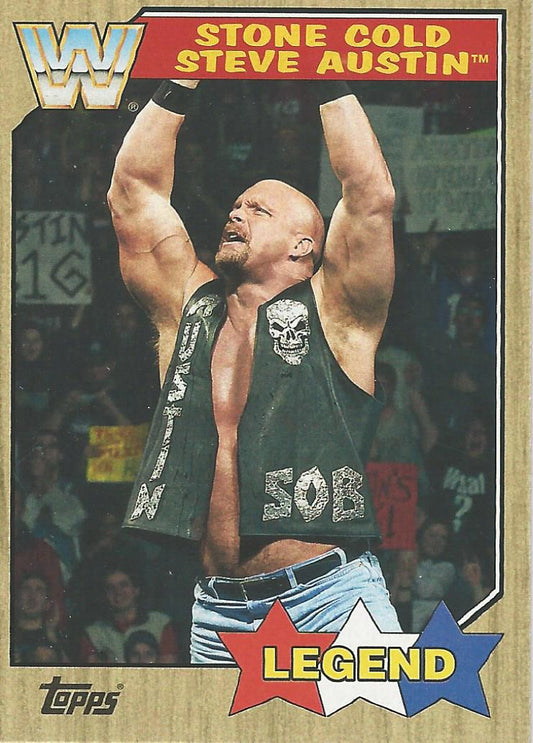 WWE Topps Heritage 2017 Stone Cold Steve Austin #97
