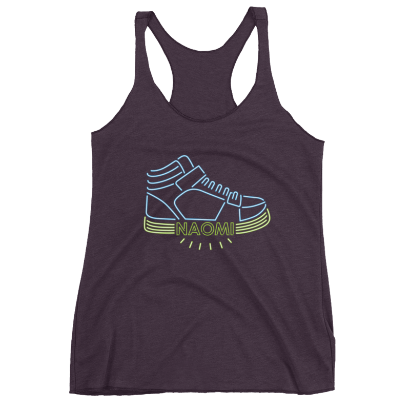 Naomi "Pump It Up" Women's Racerback Tank Top