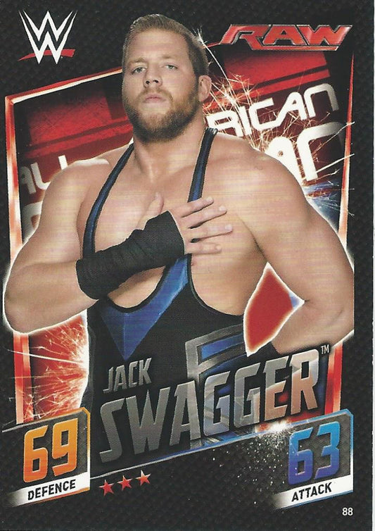 WWE Topps Slam Attax 2015 Then Now Forever Jack Swagger #88