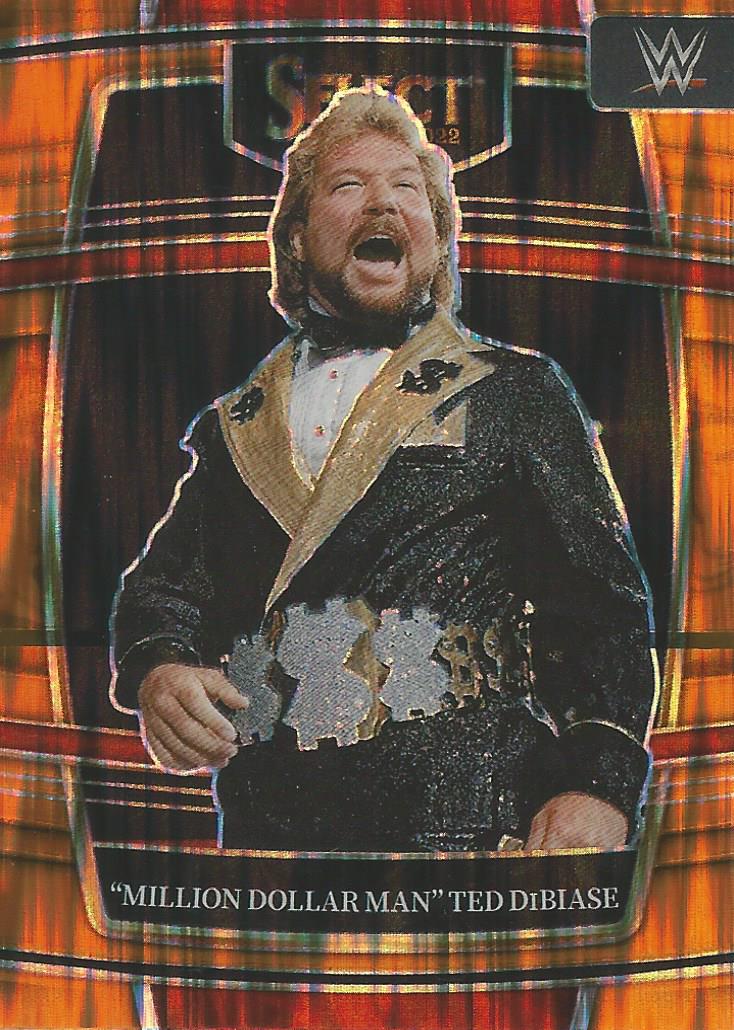 WWE Panini Select 2022 Million Dollar Man Ted Dibiase #88 Orange Flash